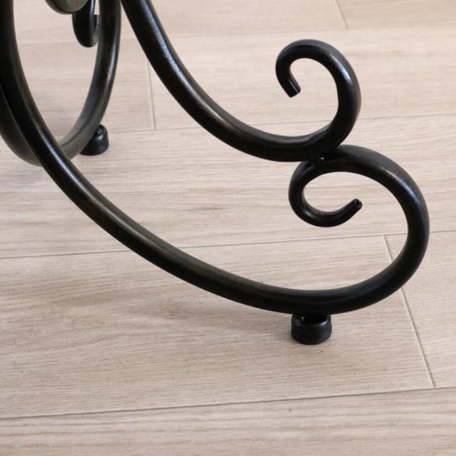 【動画あり】スツール おしゃれ 椅子 丸 クラシック 丸形 アンティーク アイアンチェアー ペイズリー リビング 玄関 鏡台 ラウンド イス 椅子 雑貨