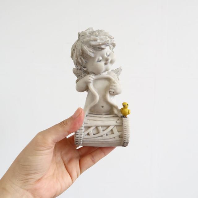置物 天使 オブジェ かわいい アンティーク風 002の通販はau PAY