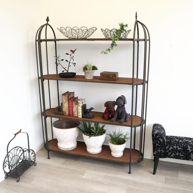 アイアンラック　アイアンスタンド　飾り棚　ディスプレイラック　アンティーク調 アイアンラック アイアンスタンド 飾り棚 ディスプレイラック