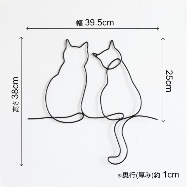 ネコ つらかっ ワイヤーアート ワイヤークラフト