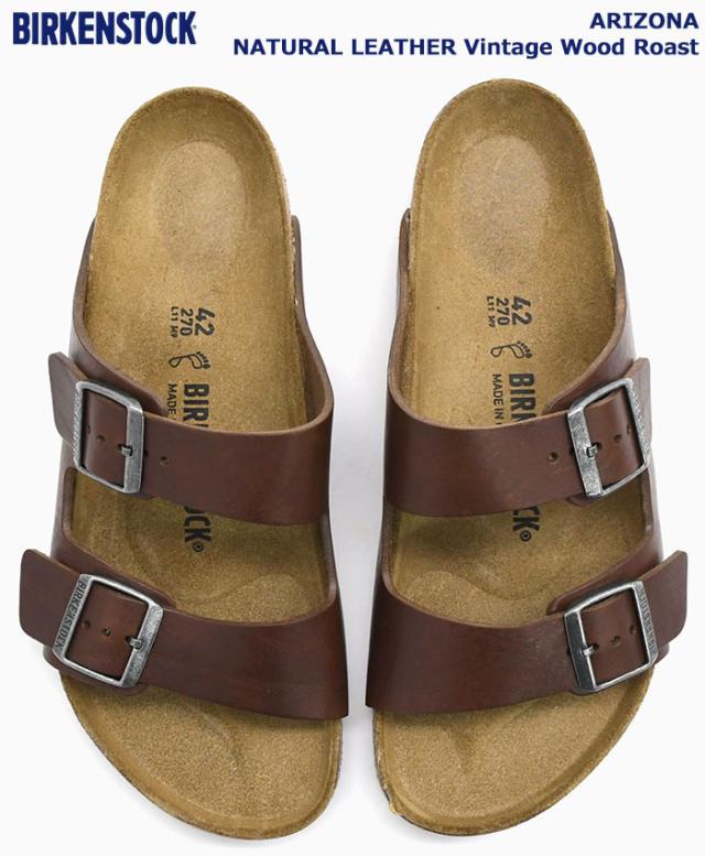 ビルケンシュトック BIRKENSTOCK サンダル メンズ 男性用 アリゾナ ナチュラル レザー Vintage Wood Roast ( birkenstock ARIZONA NATURAL LEATHER 幅広 ノーマル レギュラー ブラウン 茶 SANDAL MENS・靴 シューズ SHOES 1023117 ) ice filed icefield
