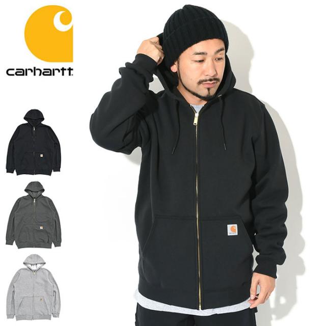 カーハート Carhartt パーカー ジップアップ メンズ ルーズ フィット ミッドウェイト フル ジップ フーディ ( Loose Fit Midweight Full Zip Hoodie フード フーディー スウェット ジップパーカー フルジップ Zip up Hoody Parker トップス メンズ 男性用 K122 TS0122-M )