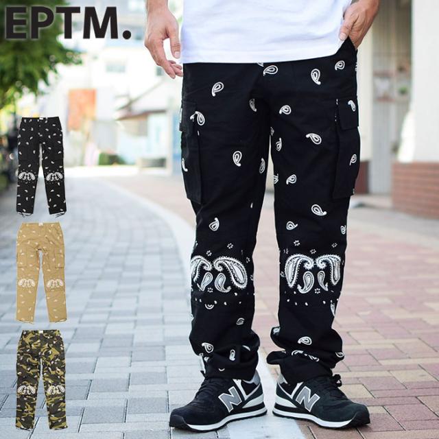【送料無料】エピトミ EPTM パンツ メンズ バンダナ プリント カーゴパンツ ( EPTM Bandana Print Cargo Pant ボトムス メンズ 男性用 )の通販は 6,545円