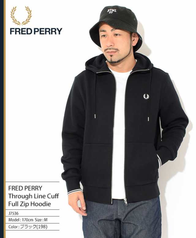 フレッドペリー FRED PERRY パーカー ジップアップ メンズ スルー