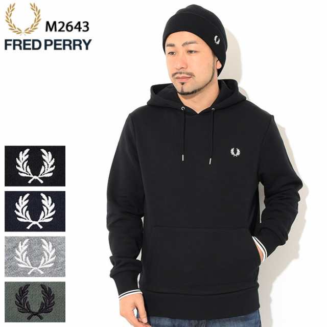 フレッドペリー FRED PERRY パーカー プルオーバー メンズ ティップド フーデッド スウェット ( M2643 Tipped Hooded Sweat フード フー