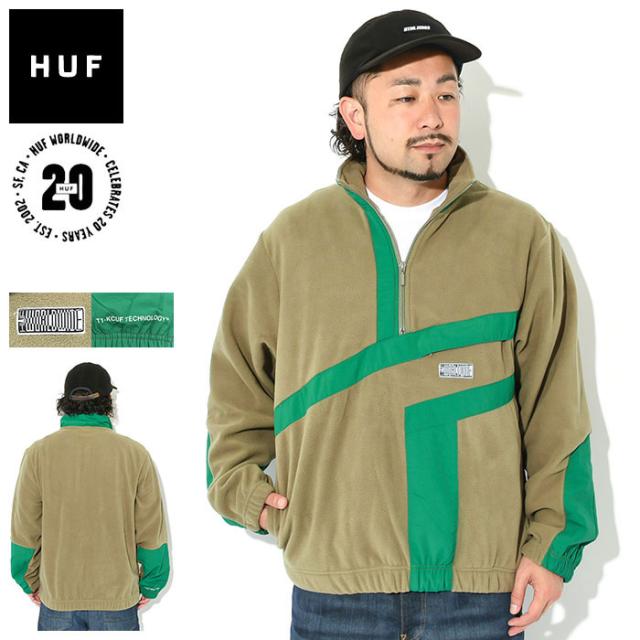 ハフ HUF ジャケット メンズ レンジ クウォーター ジップ ポーラー フリース ( HUF Range Quarter Zip Polar Fleece JKT フリースジャケット FLEECE  JACKET JAKET アウター ジャンパー・ブルゾン メンズ 男性用 FL00183 )