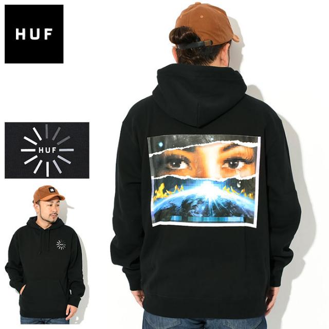ハフ HUF パーカー プルオーバー メンズ デジタル ドメイン ( HUF Digital Domain Pullover Hoodie フード フーディ スウェット Pull Over Hoody Parker トップス メンズ 男性用 PF00618 ) ice field icefield