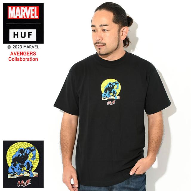 ハフ HUF Tシャツ 半袖 メンズ マーベル アベンジャーズ ナイト プラウリング コラボ ( HUF×MARVEL AVENGERS Night Prowling S/S Tee ティーシャツ T-SHIRTS カットソー トップス メンズ 男性用 TS02202 )[M便 1/1] ice field icefieldの通販は
