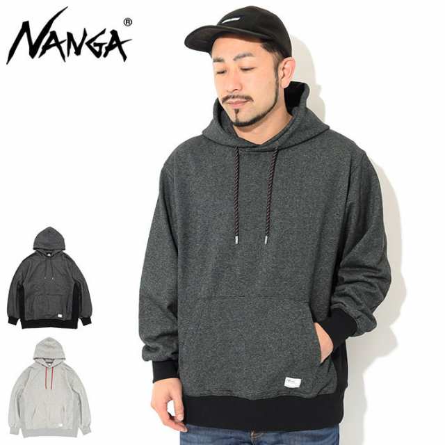 ナンガ NANGA パーカー プルオーバー メンズ エコ ハイブリッド スウェット フーディ ( NANGA ECO Hybrid Sweat Hoodie ビッグシルエット