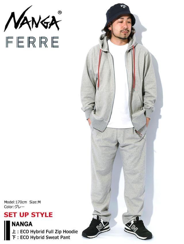 ナンガ NANGA パーカー ジップアップ メンズ エコ ハイブリッド フル ジップ フーディ ( NANGA ECO Hybrid Full Zip Hoodie ビッグシルエット オーバーサイズ フード ジップパーカー フルジップ スウェット Zip up Hoody Parker トップス メンズ 男性用 NW2311-1F205 )_1