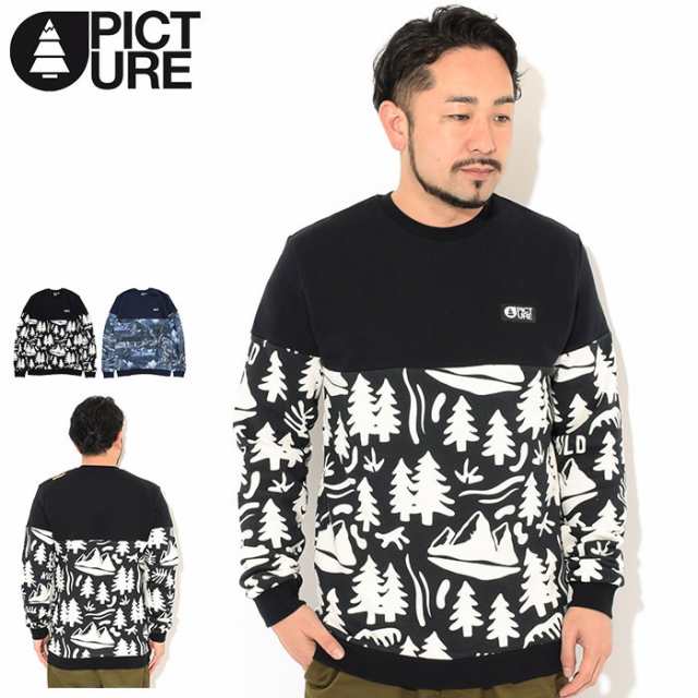 ピクチャー PICTURE トレーナー メンズ モルソン クルー スウェット ( picture Molson Crew Sweat スエット トレナー トレイナー トップス メンズ 男性用 アウトドア MSW288 ) ice field icefieldの通販は 14,300円