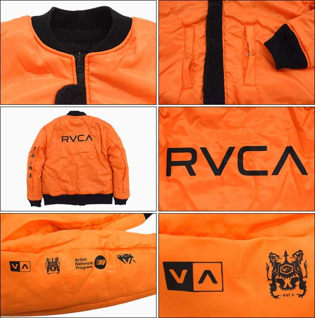 ルーカ RVCA ジャケット メンズ 21FW ホス エムエーワン リバーシブル ( RVCA 21FW Hoth MA-1 Reversible JKT フライトジャケット フリースジャケット MA1 MA 1 JACKET JAKET アウター ジャンパー・ブルゾン メンズ 男性用 BB042-761 )_9