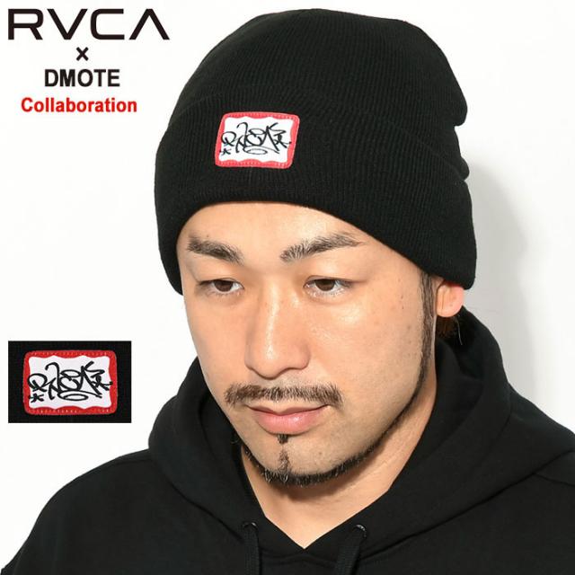 ルーカ RVCA ニット帽 ディモート ビーニー コラボ ( RVCA×DMOTE Beanie ニットキャップ 帽子 メンズ レディース ユニセックス 男女兼用 BD042-935 )[M便 1/1] ice field icefield