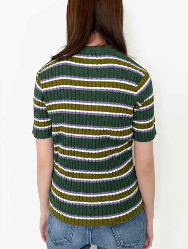 ステューシー STUSSY セーター 半袖 レディース WOMEN Rib Stripe