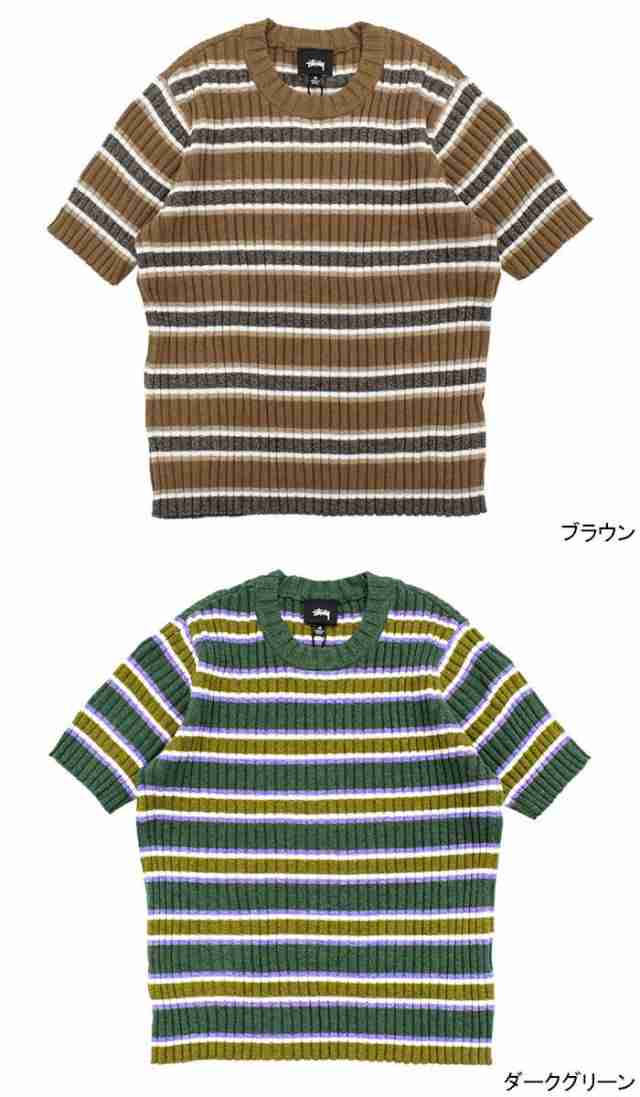 ステューシー STUSSY セーター 半袖 レディース WOMEN Rib Stripe