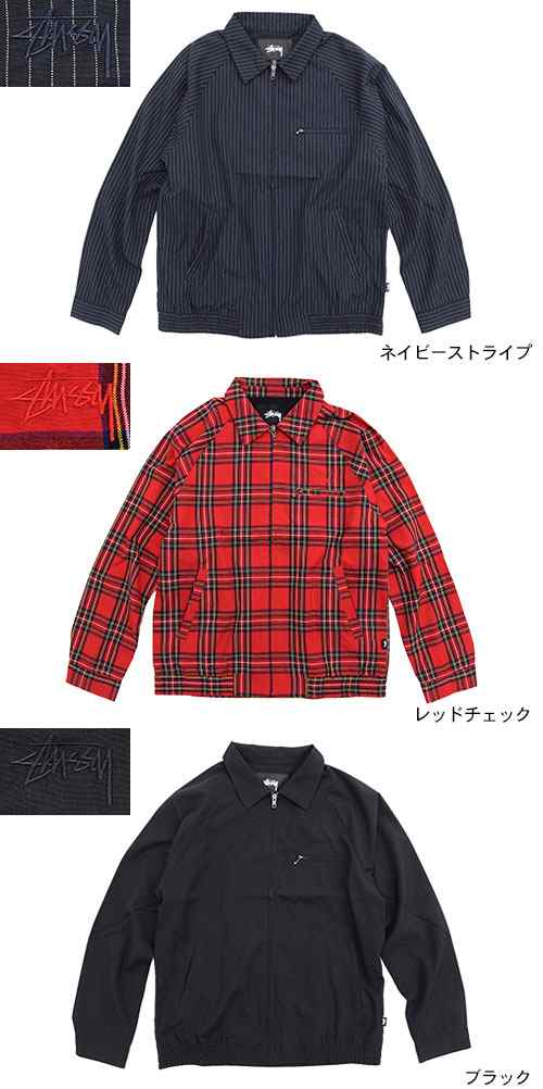 STUSSY ブライアンジャケット 赤 チェック ステューシー - マウンテン