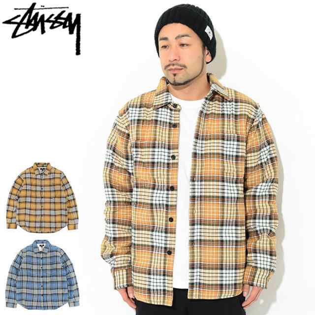 ステューシー STUSSY ジャケット メンズ Quilted Lined Plaid Shirt ( stussy JKT シャツジャケット チェック JACKET JAKET アウター ジ