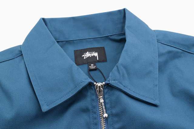 ステューシー STUSSY シャツ 長袖 メンズ Zip Up Work ( stussy shirt