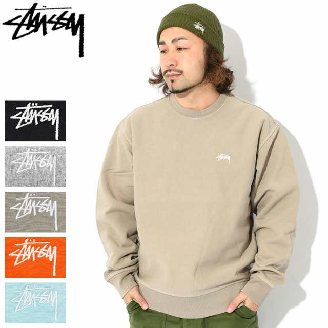 ステューシー STUSSY トレーナー メンズ 23SP Stock Logo ( stussy crew sweat スウェット スエット トレナー トレイナー トップス メン