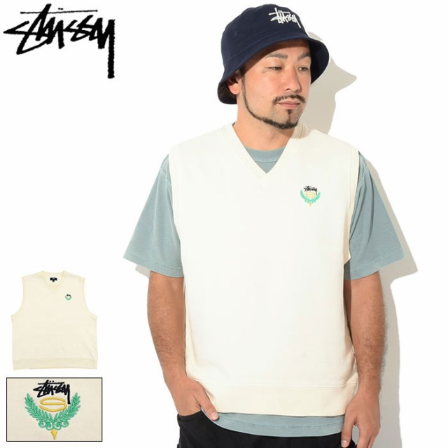 ステューシー STUSSY ベスト メンズ Fleece ( stussy vest Vネック スウェット トップス メンズ・男性用 118483 USAモデル 正規 品 スト