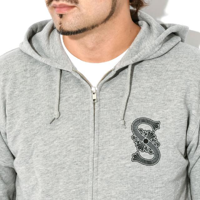 サブサエティ Subciety パーカー ジップアップ メンズ クレスト フル ジップ フーディ ( subciety サブサエティー Crest Full Zip Hoodie フード ジップパーカー フルジップ スウェット Zip up Hoody Parker トップス 106-31935 )_4