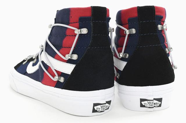 バンズ VANS スニーカー メンズ 男性用 スケートハイ エコー DX Dress Blue/Red フュージョン ( vans VN0A7Q5O6OH Sk8-Hi Echo DX Fusion スケート ハイ Sk8 Hi ハイカット SNEAKER MENS・靴 シューズ SHOES ヴァンズ ) ice field icefield バンズ VANS スニーカー メンズ 男性用 スケートハイ エコー DX Dress