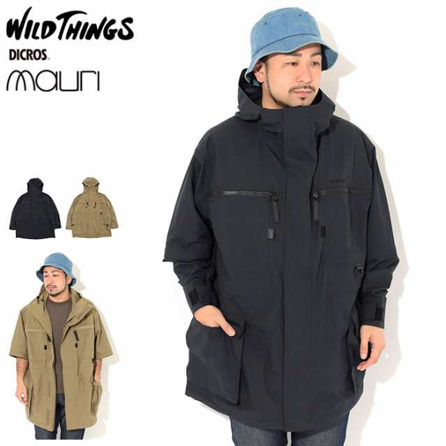 ワイルドシングス WILD THINGS ジャケット メンズ タクティカル リップ コート ( WILD THINGS Tactical Rip Coat ビッグシルエット オーバーサイズ JACKET アウター メンズ 男性用 WT21127AD ) ice field icefieldの通販は