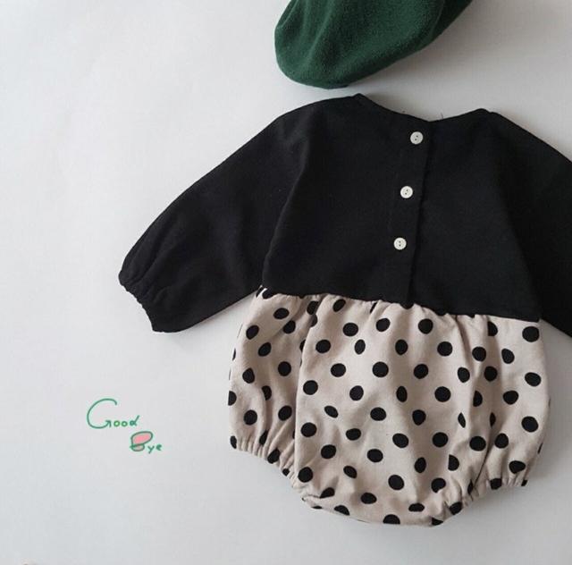 長袖 ドット チェック ロンパース カバーオール 子供 赤ちゃん ベビー服 女の子 出産祝い プレゼント 誕生日 春服 秋服 冬服 60cm 70cm 8の通販はau Pay マーケット Select Citron