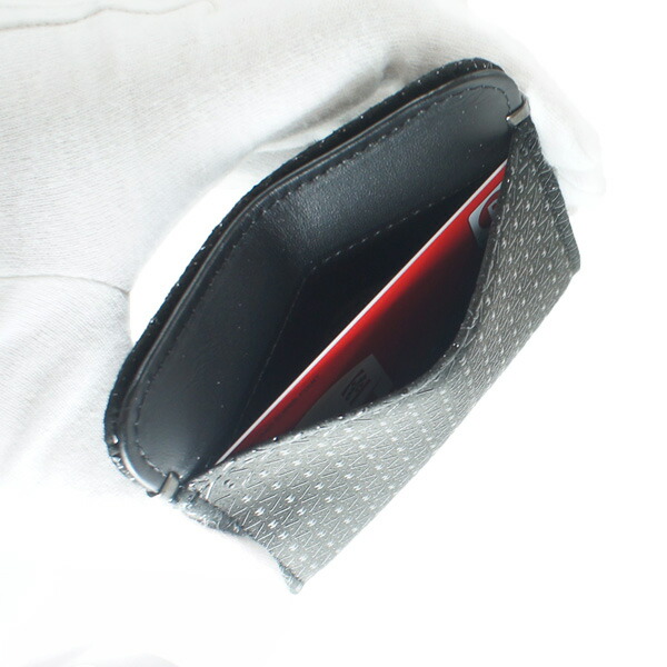 印伝 甲州印伝 印傳屋 上原勇七 財布 小銭入れ 1208 ひょうたん 黒地×