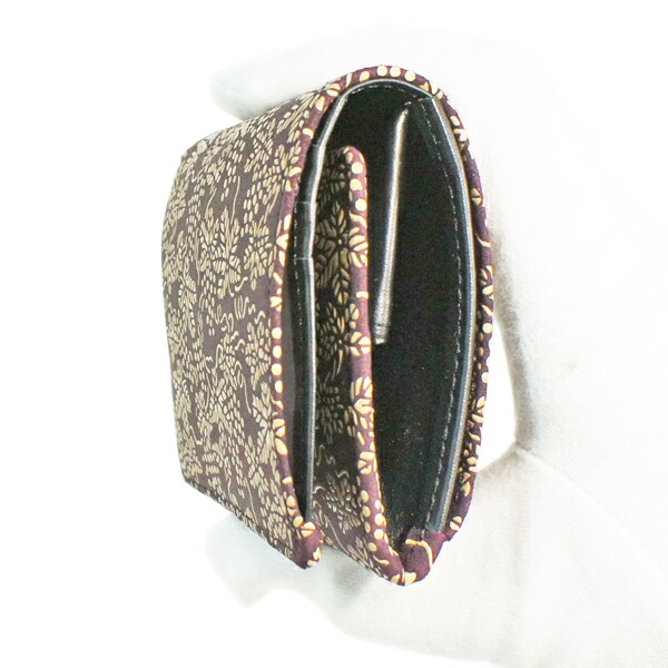 印伝 甲州印伝 印傳屋 上原勇七 財布 二つ折り財布 2204 ぶどう 紫