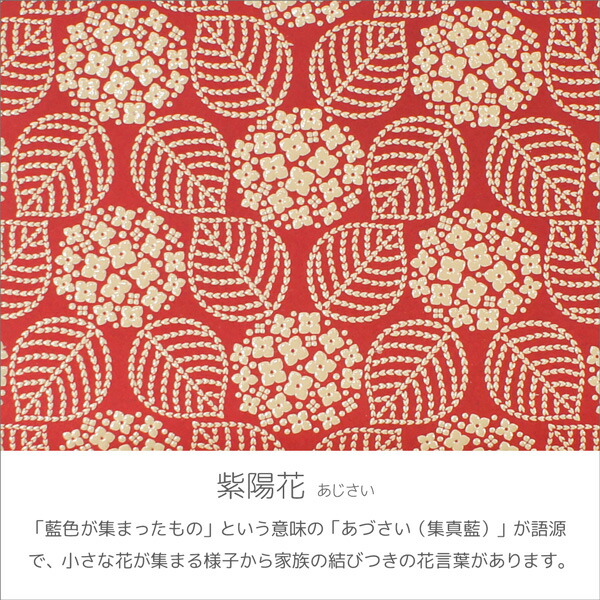 【商品レビュー＋5％】印伝 甲州印伝 印傳屋 上原勇七 財布 小銭入れ 1208 あじさい 紫陽花 赤地×白漆 鹿革 本革 レザー 薄い スリム 花柄 ブランド 伝統工芸 日本製 春ギフト 母の日 贈り物 YM01_6