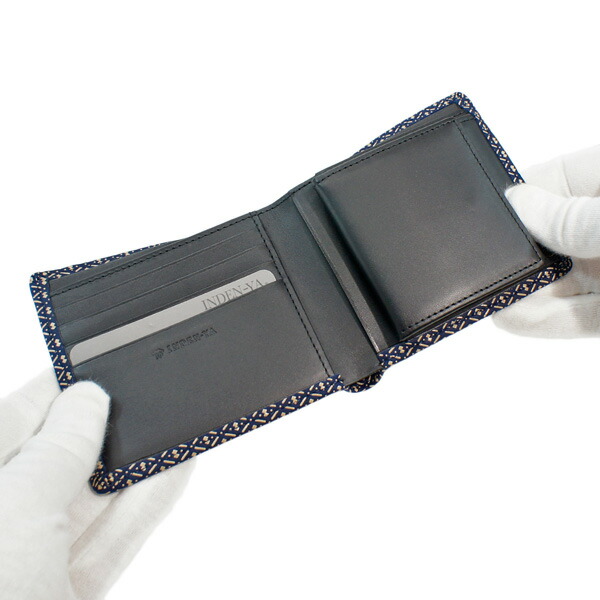 印伝 甲州印伝 印傳屋 上原勇七 財布 二つ折り財布 印伝財布 2006