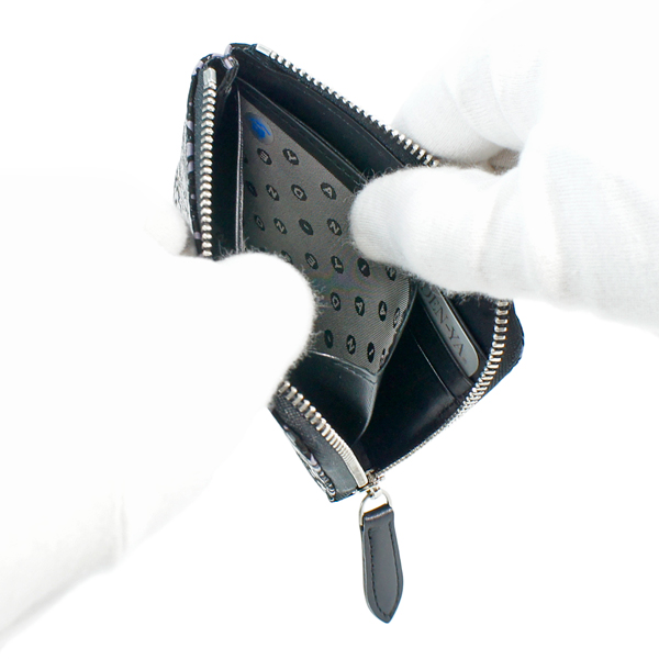 印伝 甲州印伝 印傳屋 上原勇七 財布 小銭入れ シアソム 9021 鹿革 本