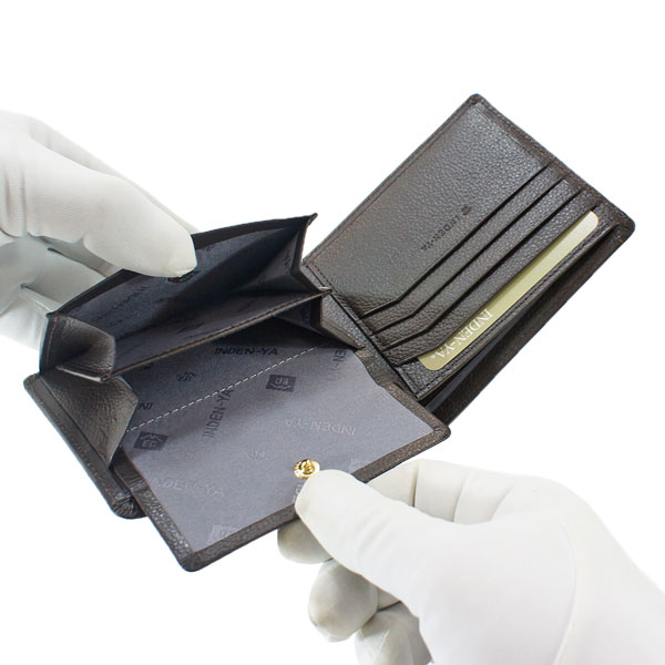 印伝 甲州印伝 印傳屋 上原勇七 財布 二つ折り財布 隼人 ハヤト 8932-2