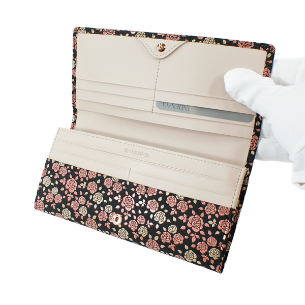 印伝 甲州印伝 印傳屋 上原勇七 財布 長財布 印伝財布 束入れ 2310