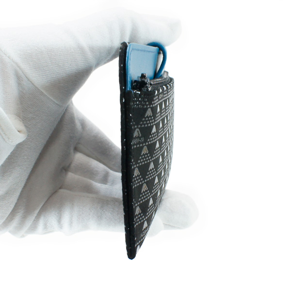 印伝 甲州印伝 印傳屋 上原勇七 財布 長財布 たかね 2809 富士山 黒地