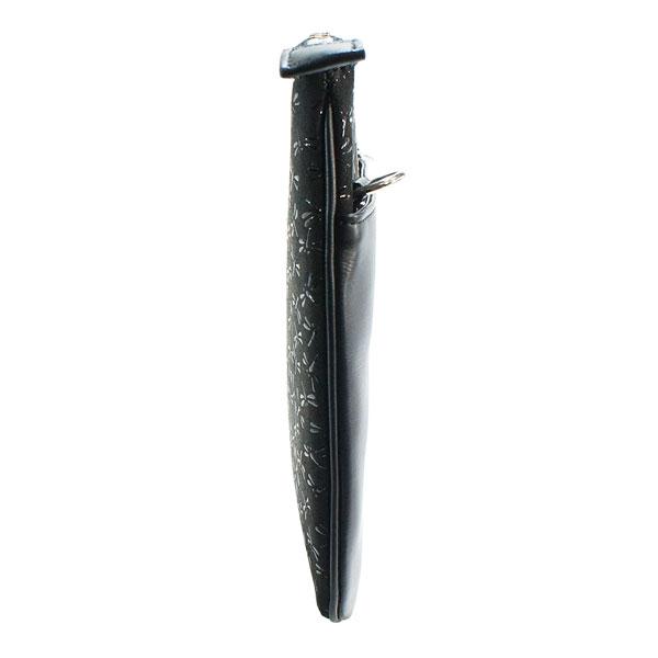 【商品レビュー＋5％】印伝 甲州印伝 印傳屋 上原勇七 ショルダーバッグ サコッシュ 斜め掛け 6614とんぼ 黒地×黒漆 鹿革 本革 斜め掛け 和柄 ブランド 伝統工芸 日本製 春ギフト 母の日 贈り物 YM02_5