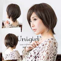 ユニガール ショートボブウィッグ ショートグラデーションボブ カラ ３色 小顔 ショートボブ コテ ヘアアイロン 耐熱性の通販はau Pay マーケット 美shopオリヴィア