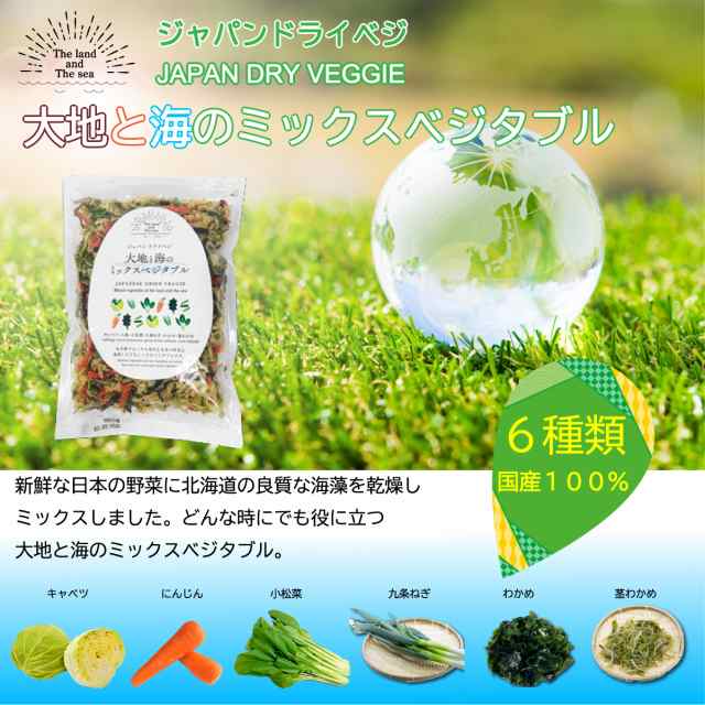 販売業者 ジャパンドライベジ大地と海のミックスベジタブル（国産野菜と北海道産海藻のミックス）１００ｇ ポイント消化 すぐに使える焙煎えごまの実♪ えっ！ ごま その他乾物、乾燥豆類、缶詰