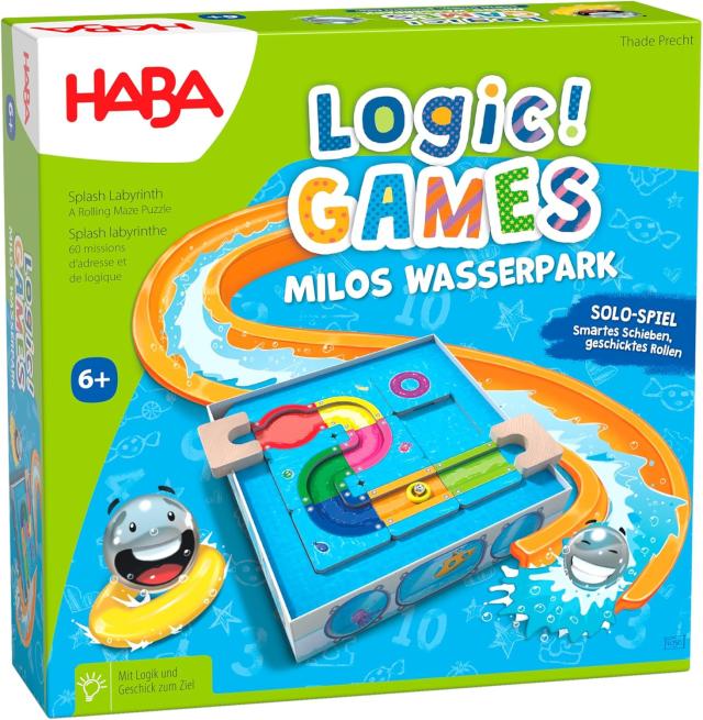 ロジックゲーム・ウォータースライダー [日本語訳付き] HABA(ハバ) HA6822