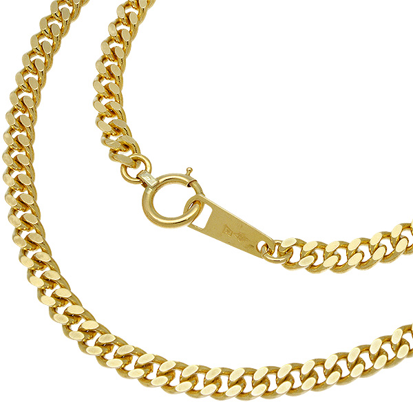 送料無料・返品可♪K18YG 2面シングル 喜平ネックレス 40cm 20.2g A♪ キヘイ 18金 イエローゴールド【中古】の通販は