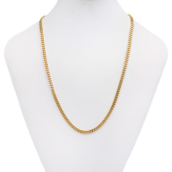 送料無料・返品可♪K18YG 2面シングル 喜平ネックレス 51cm 30.1g A  