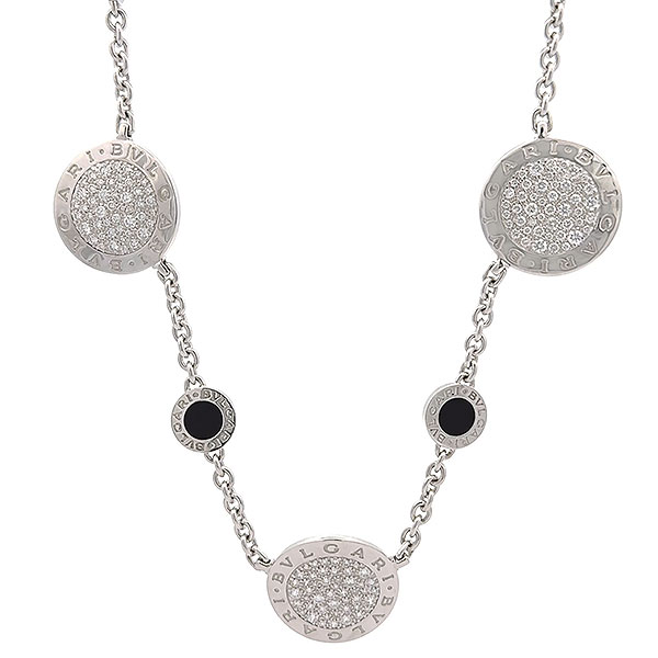 送料無料・返品可♪ブルガリ ブルガリブルガリ ソートワール パヴェダイヤ オニキス ネックレス K18WG 新品仕上げ済み♪【中古】の通販は 700,000円