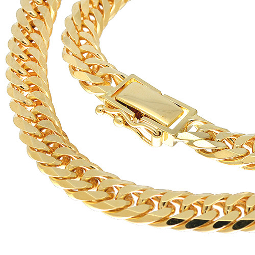 送料無料・返品可♪K18YG 6面ダブル 喜平ネックレス 50cm 51.3g A♪ 