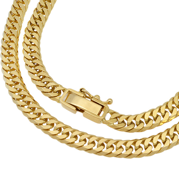 送料無料・返品可♪K18YG 6面ダブル 喜平ネックレス 61cm 30.0g A♪ キヘイ 18金 イエローゴールド【中古】の通販は