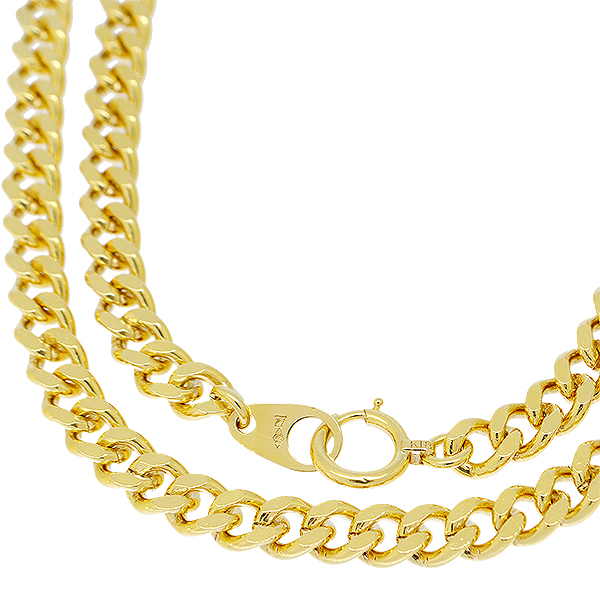 送料無料・返品可♪K18YG 2面シングル 喜平ネックレス 60cm 50.3g A♪ 