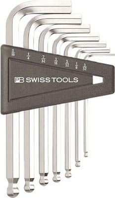 PB SWISS TOOL ボール付六角棒レンチセット(インチ) パック無 212ZHの通販は