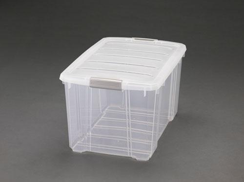 エスコ(ESCO) 590x388x324mm 収納ボックス(バックル付/クリア/6個 EA506L-4Bの通販は 14,532円
