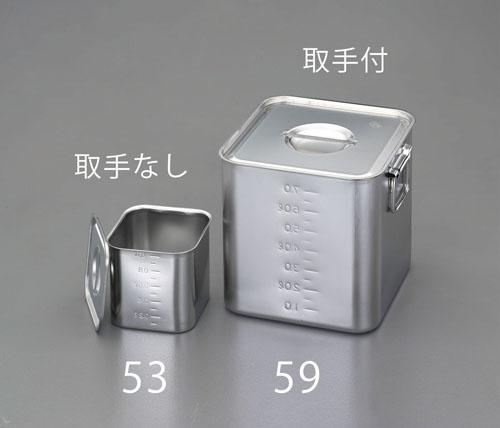 エスコ(ESCO) 220x220x220mm 深型BOX(ステンレス/目盛リ付) EA508SC-60の通販は