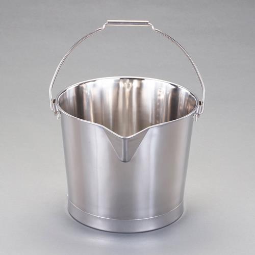 エスコ(ESCO) 20L バケツ(口付/ｽﾃﾝﾚｽ製) EA508S-23の通販は